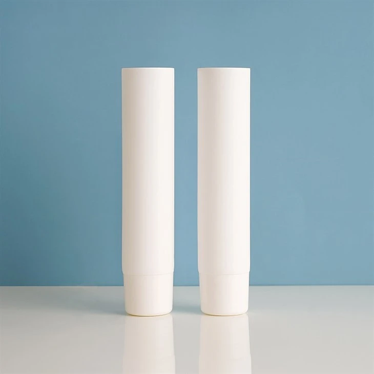 100g Customized Logo White PE Cosmetic Plastic Packaging Tube Deodorant Tube Skincare Container Massage Cream Roller Tube