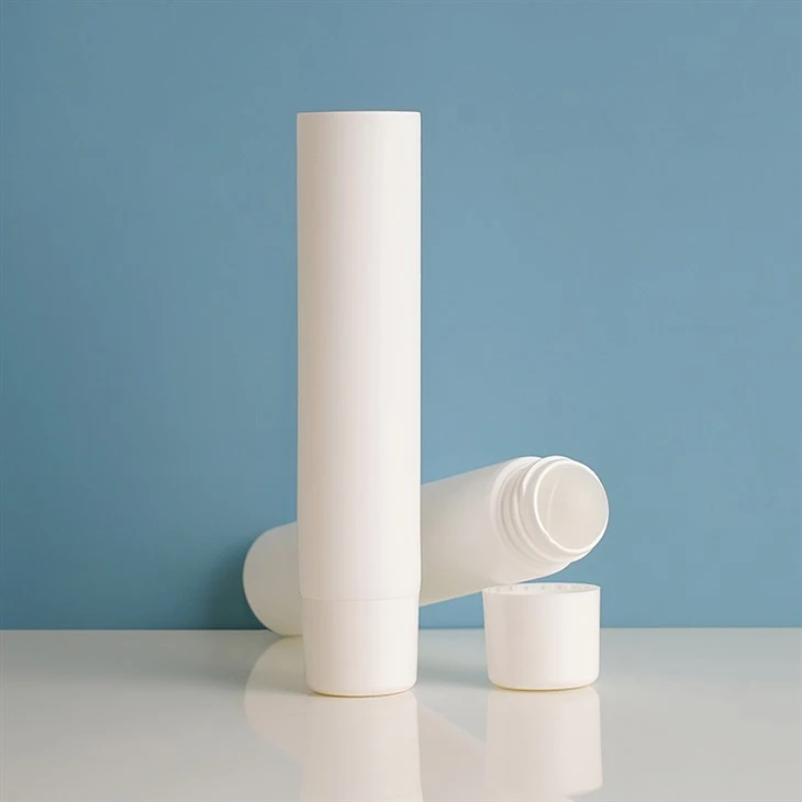 100g Customized Logo White PE Cosmetic Plastic Packaging Tube Deodorant Tube Skincare Container Massage Cream Roller Tube