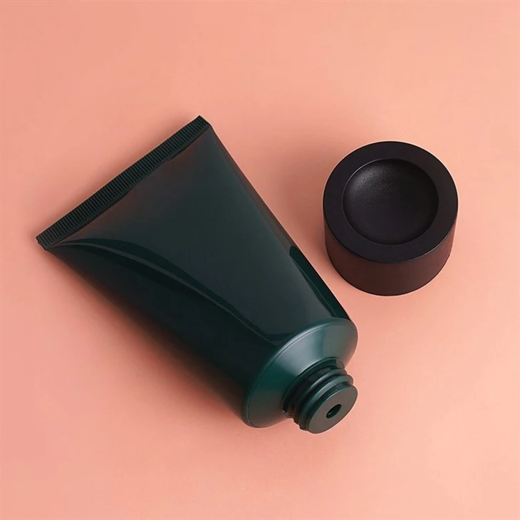 100ml Glossy Plastic Squeeze Cream Sunscreen Cosmetics Plastic Packaging Lotion Cream Tubes Skincare Container With Screw Lid