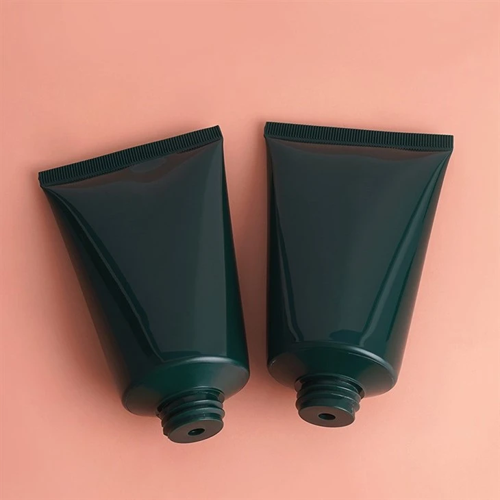 100ml Glossy Plastic Squeeze Cream Sunscreen Cosmetics Plastic Packaging Lotion Cream Tubes Skincare Container With Screw Lid