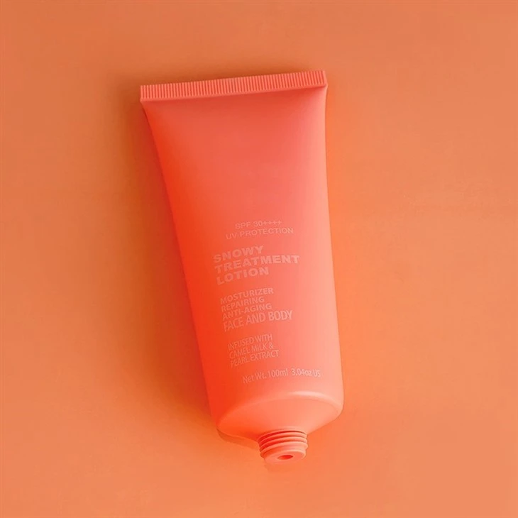 100ml Manufacture Squeeze Tubes Lotion Cream Soft Cosmetic Cream Tube Plastic Cosmetic Cream Container Sunscreen Tube
