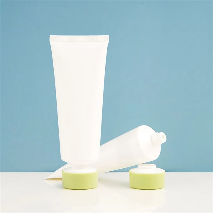 100ml White Glossy Skincare Cream Container Tube