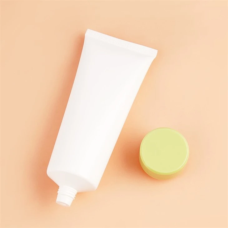 100ml White Glossy Skincare Cream Container Tube