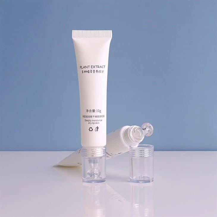 10g OEM Silkscreen Printing Lip Skincare Container Tube With Acrylic Applicator