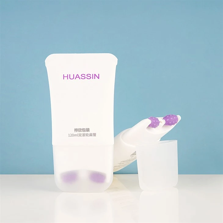 120ml Neck Cream Tube With Two Roller Massage Applicator