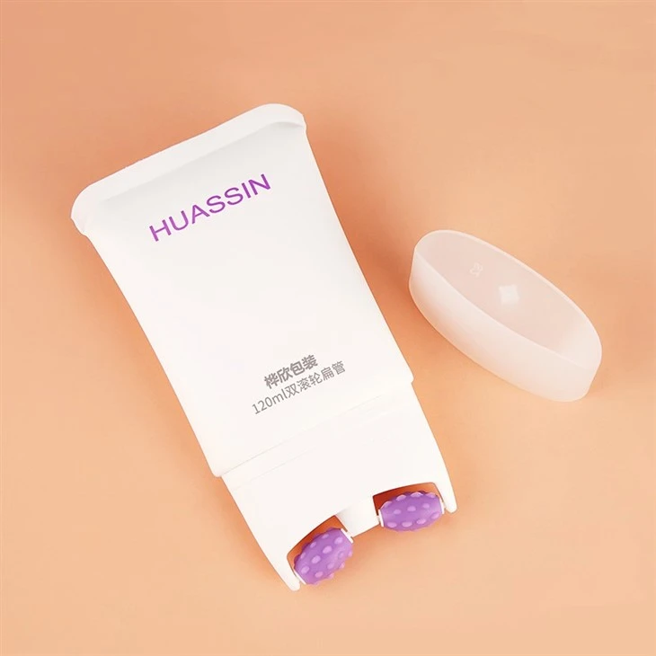 120ml Neck Cream Tube With Two Roller Massage Applicator