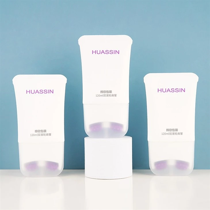 120ml Neck Cream Tube With Two Roller Massage Applicator