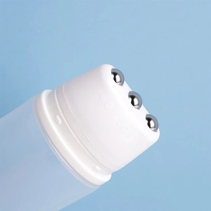 120ml PE Cosmetic Plastic Packing Skincare Container Neck Cream Slimming Leg Cream Packaging 3 Ball Massage Cosmetics Tube