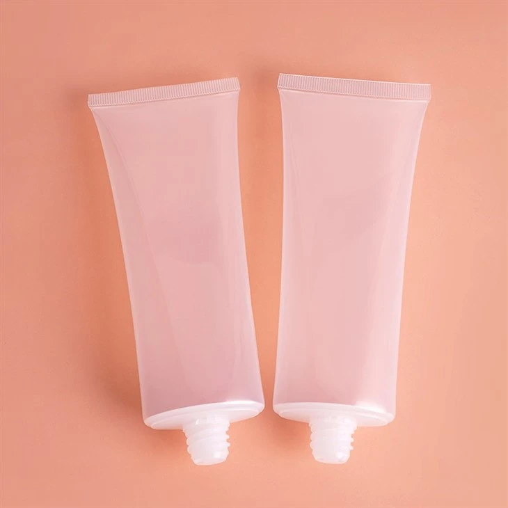 120ml PE Cosmetic Plastic Packing Skincare Container Neck Cream Slimming Leg Cream Packaging 3 Ball Massage Cosmetics Tube