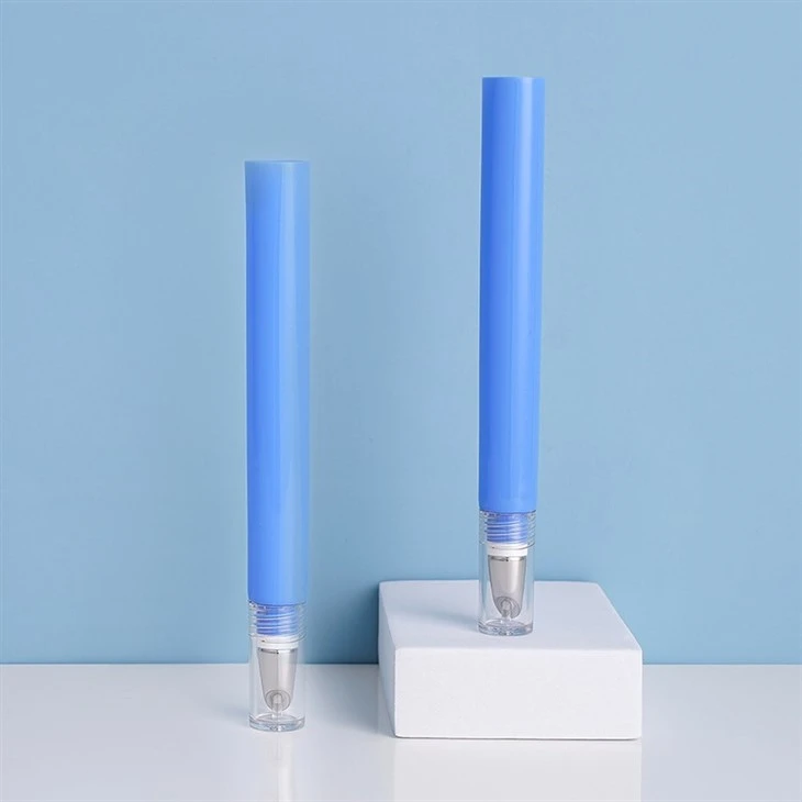 15ml Cosmetic Plastic Packaging Squeeze Cream Container Roller Eye Cream Tube With Metal Applicator