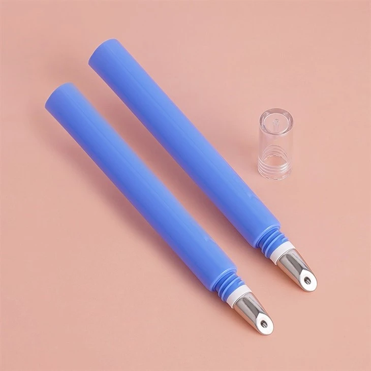 15ml Cosmetic Plastic Packaging Squeeze Cream Container Roller Eye Cream Tube With Metal Applicator