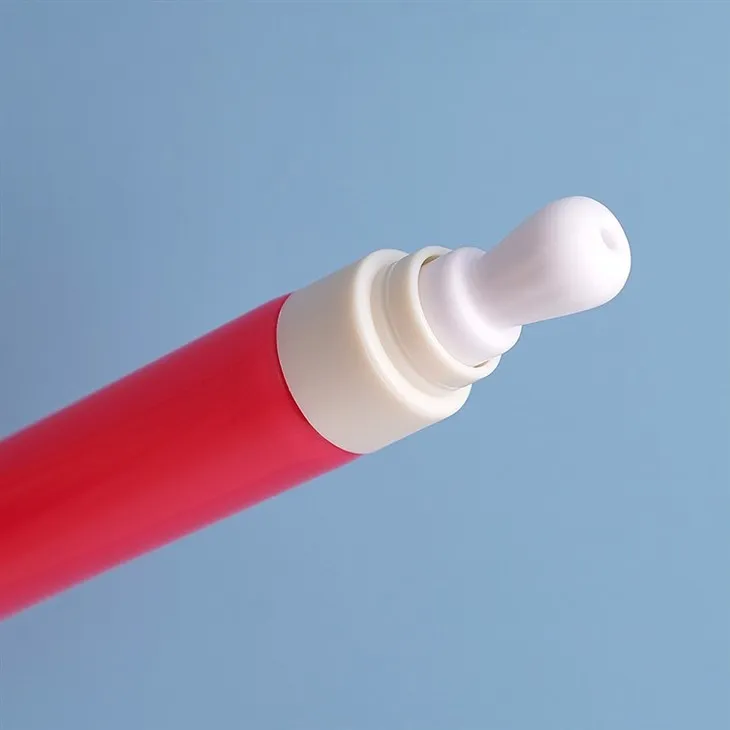15ml Custom Logo Cream Container Cosmetic Plastic Packaging Eye Cream Tube With Ceramic Roller Applicator