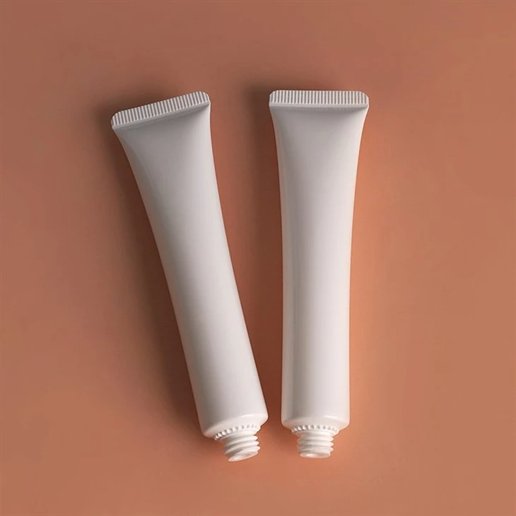 25ml New Design Cosmetic Squeeze Tube Massage Cream Eye Cream Container Tube With Stainless Steel Roller Ball Applicator