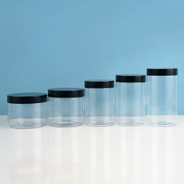 300ml 350ml PET Transparent Packaging Cream Jar