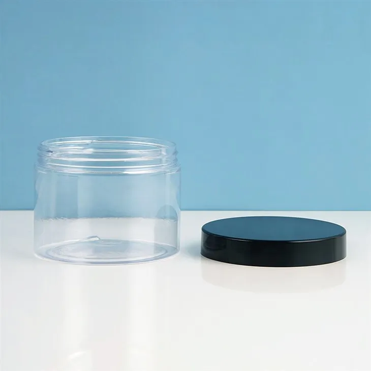 300ml 350ml PET Transparent Packaging Cream Jar factory