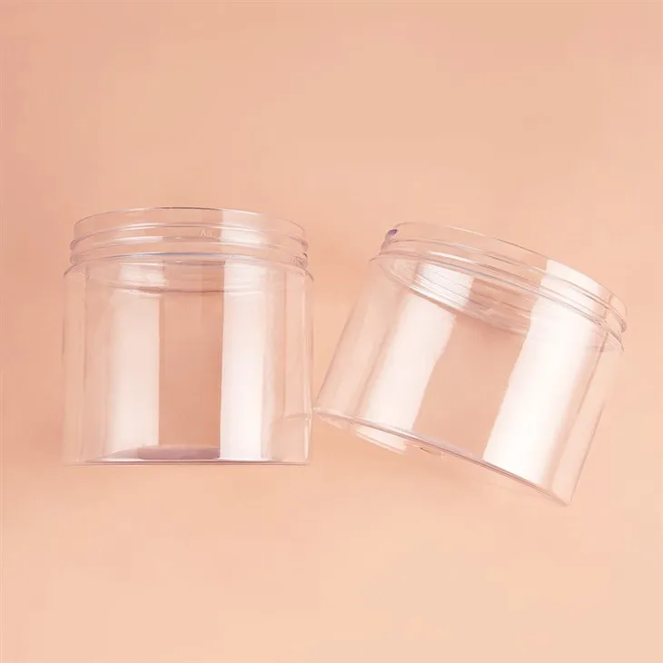 300ml 350ml PET Transparent Packaging Cream Jar high quality