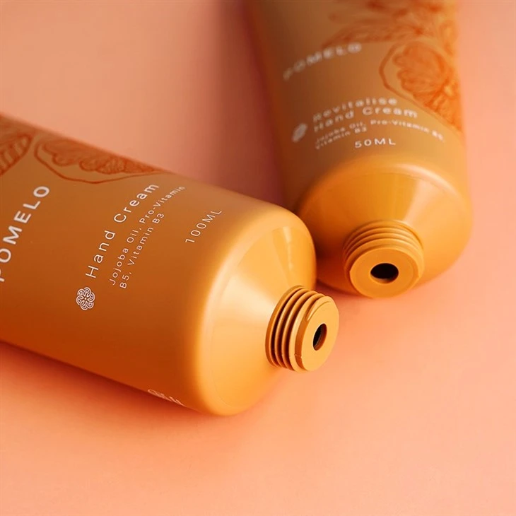 50ml 100ml Custom Logo PE Plastic Cosmetic Tube Skincare Container Cream Hand Cream Packaging Tube With Flip-cap