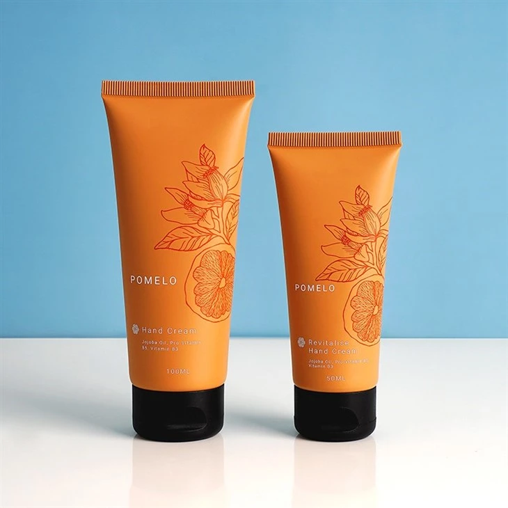50ml 100ml Custom Logo PE Plastic Cosmetic Tube Skincare Container Cream Hand Cream Packaging Tube With Flip-cap