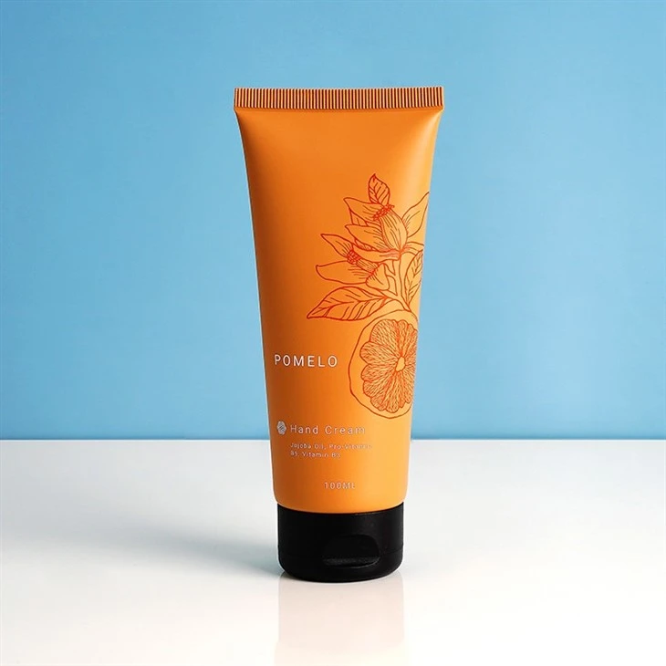 50ml 100ml Custom Logo PE Plastic Cosmetic Tube Skincare Container Cream Hand Cream Packaging Tube With Flip-cap