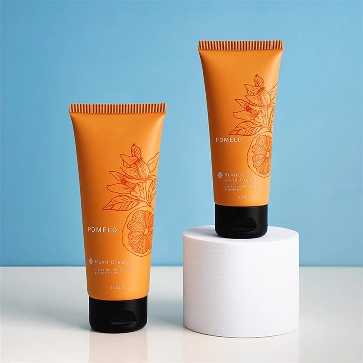 50ml 100ml Custom Logo PE Plastic Cosmetic Tube Skincare Container Cream Hand Cream Packaging Tube With Flip-cap