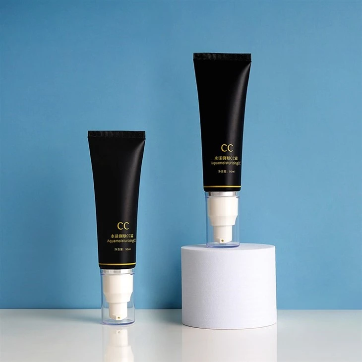 50ml OEM Plastic Squeeze Cosmetic Packaging Soft Tube CC Cream BB Cream Skincare Container Airless Pump Tube