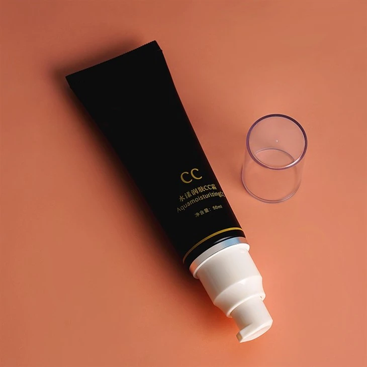 50ml OEM Plastic Squeeze Cosmetic Packaging Soft Tube CC Cream BB Cream Skincare Container Airless Pump Tube