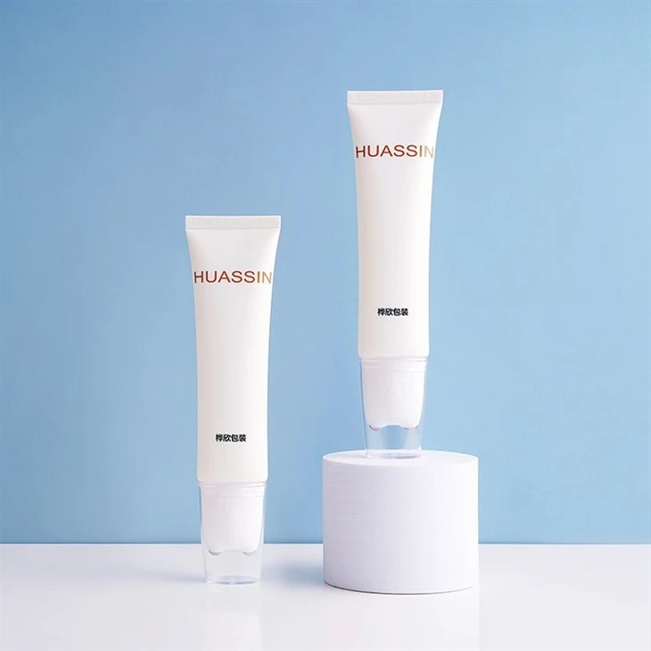 60ml Empty Printing Massage Cream Tube With Metal Zinc Roller Applicator