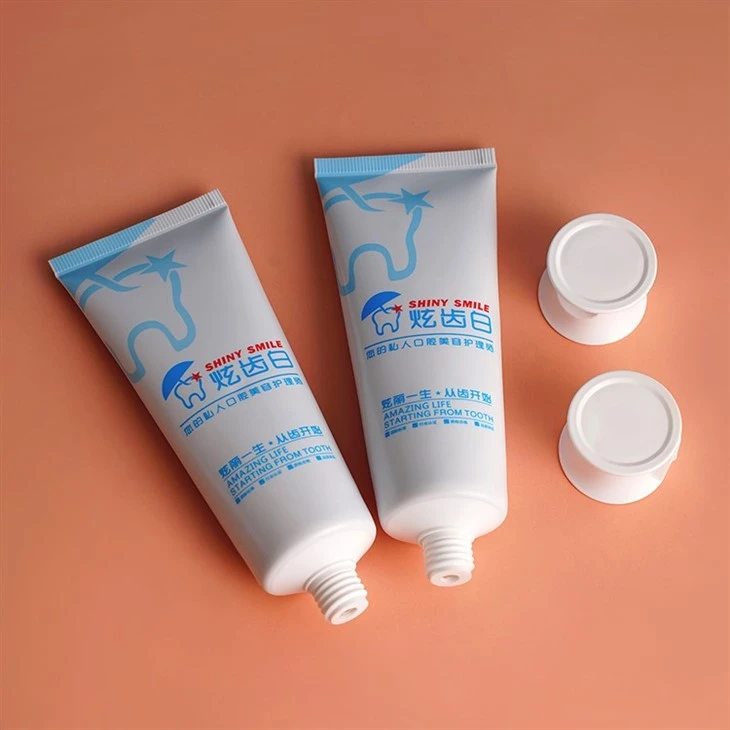 80ml Offset Printing Customized Logo White Color ABL Aluminum Plastic Squeeze Tube Packaging Skincare Container Toothpaste Tube