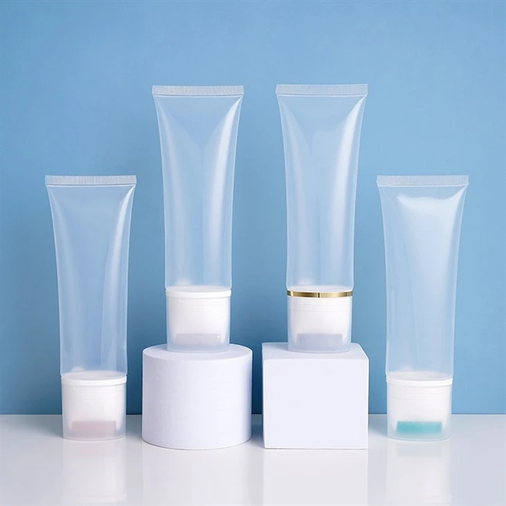 Cosmetic Cream Lotion Soft Packaging Squeeze Massage Skincare Container Cream Packaging Tube With Silicone Roll