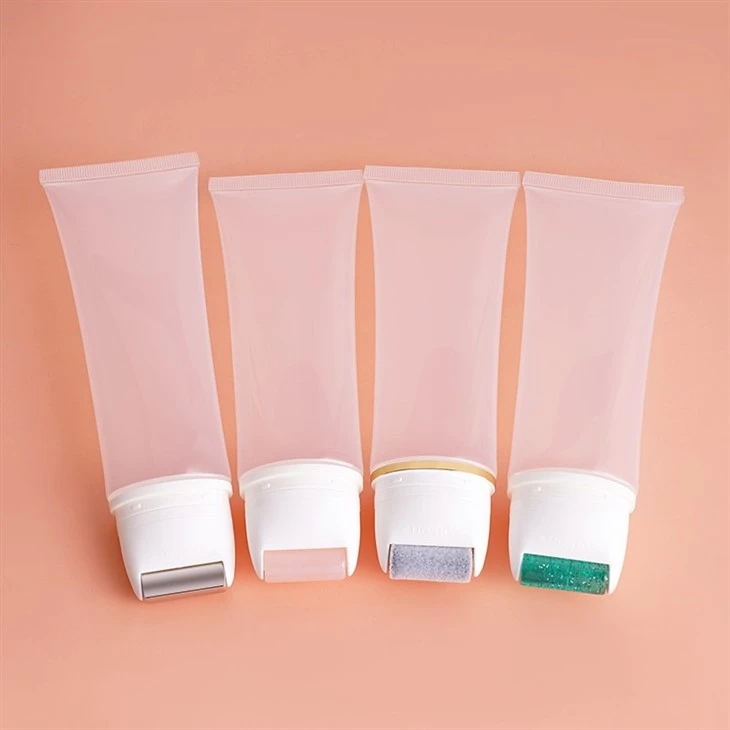 Cosmetic Cream Lotion Soft Packaging Squeeze Massage Skincare Container Cream Packaging Tube With Silicone Roll