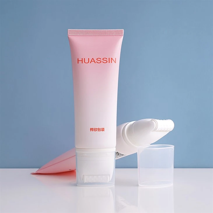 D40 Aluminum Plastic Packaging Body Lotion Massage Cream Container Tube With Roller Applicator