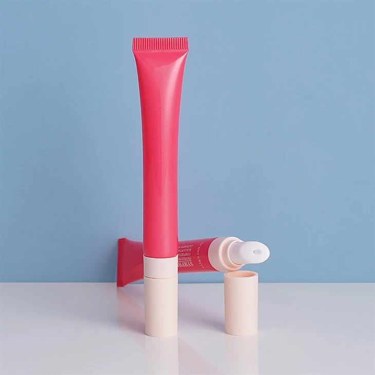 Empty Plastic Cream Soft Cosmetic Squeeze Tubes Lipgloss Container Lip Balm Cream Squeeze Tube With Ceramic Applicator