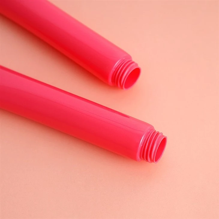 Empty Plastic Cream Soft Cosmetic Squeeze Tubes Lipgloss Container Lip Balm Cream Squeeze Tube With Ceramic Applicator
