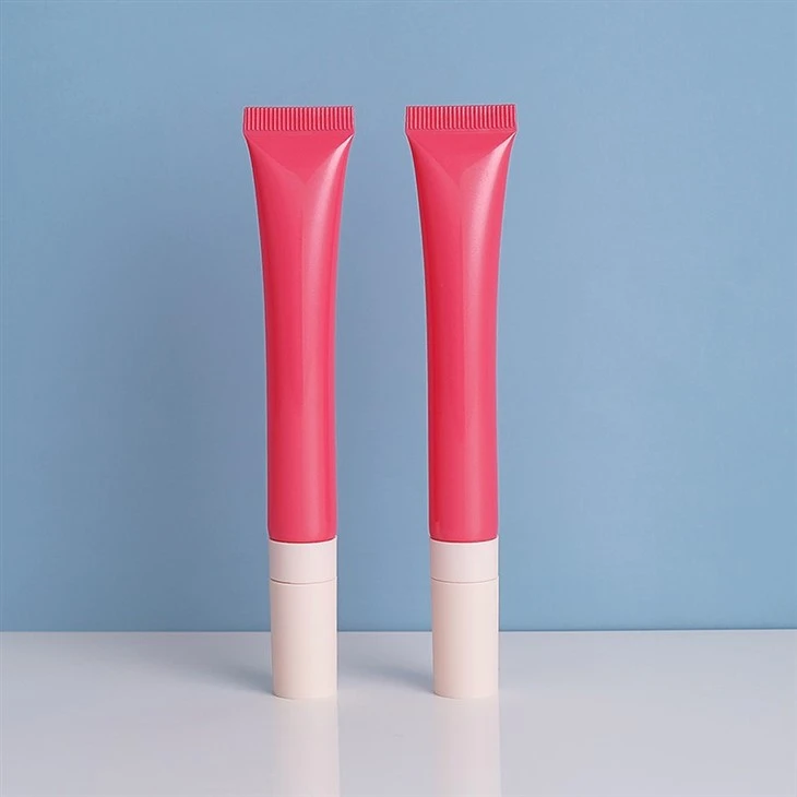 Empty Plastic Cream Soft Cosmetic Squeeze Tubes Lipgloss Container Lip Balm Cream Squeeze Tube With Ceramic Applicator