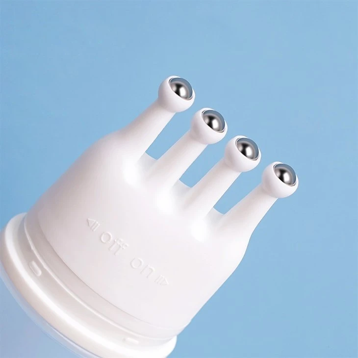 Empty Transparent Scalp Skin Care Squeeze Skincare Shampoo Container Cream Tube Packaging With 3 Roller Ball Applicator