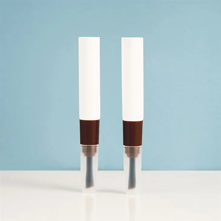 Eyebrow Lip Packaging Tube With Bristle Brush Applicator suppliers