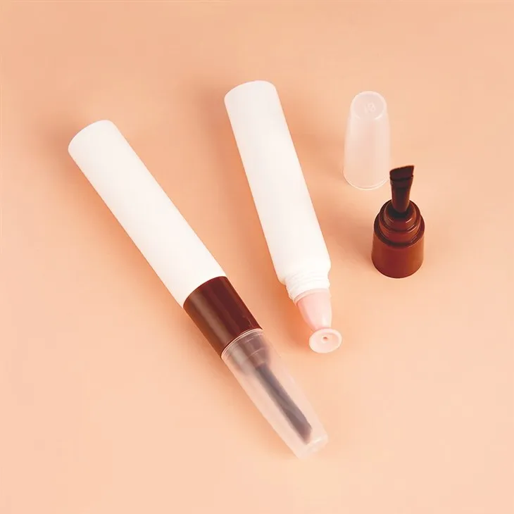 Eyebrow Lip Packaging Tube With Bristle Brush Applicator factory