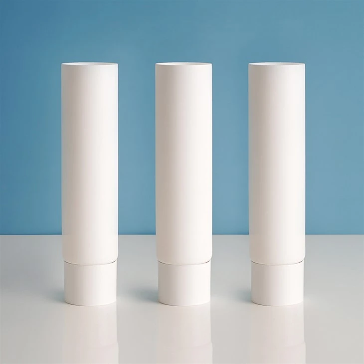 Gloss Matte Printing Custom Logo Hand Cream Packaging Eye Cream Sunscreen Cream Body Lotion Tube With Center Dispensing-cap