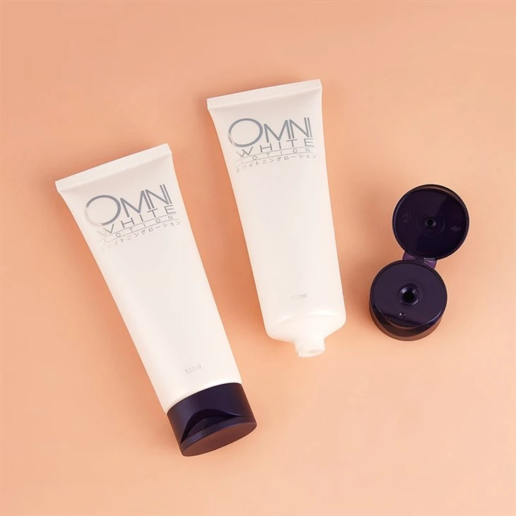 Glossy Cosmetics Shampoo Hair Conditioner Face Cleanser Tube With Flip-cap factory