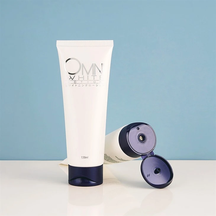 Glossy Cosmetics Shampoo Hair Conditioner Face Cleanser Tube With Flip-cap