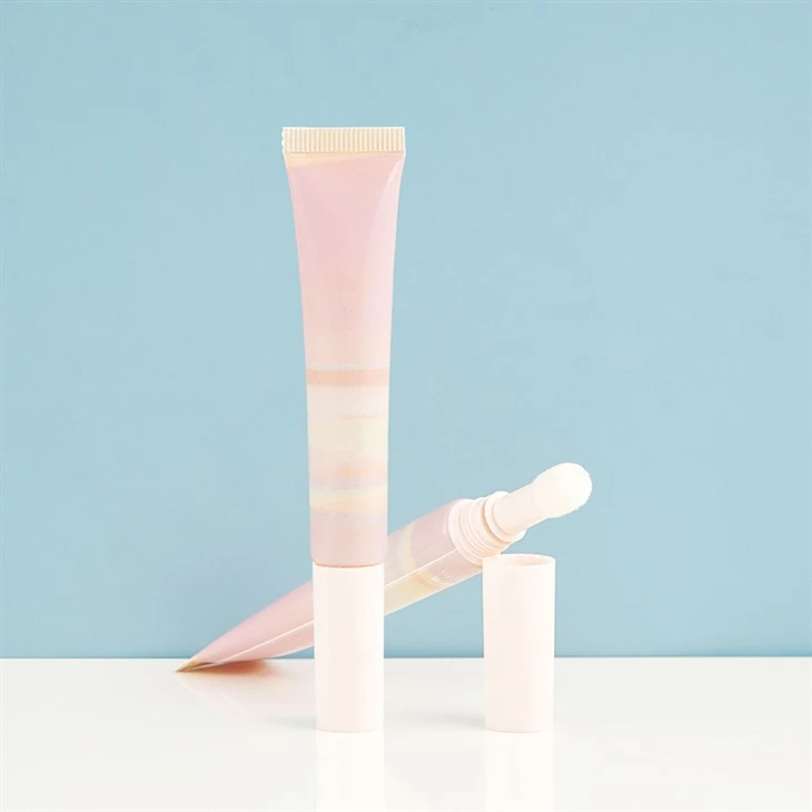 Lip Gloss Lip Balm Container Tube With Flock Applicator