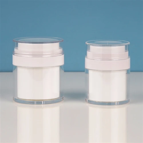 Double-Layer Acrylic Vacuum Cream Jar