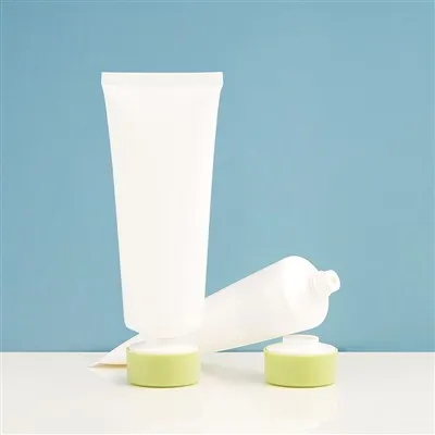 100ml White Glossy Skincare Cream Container Tube