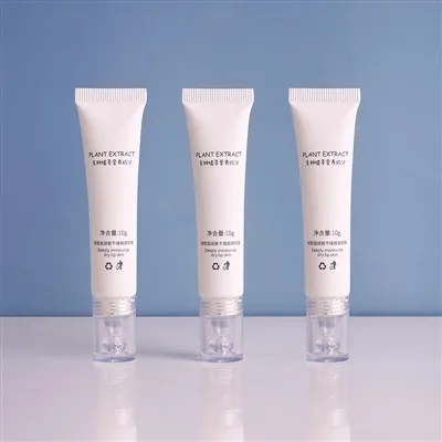 10g OEM Silkscreen Printing Lip Skincare Container Tube With Acrylic Applicator