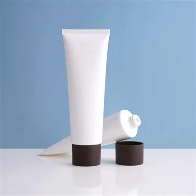 250ml OEM ODM White Customized Logo Body Lotion Tube With Disc Top-cap