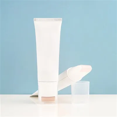 D35mm Cosmetic Face Cream Massage Cream Tube With Roller Applicator