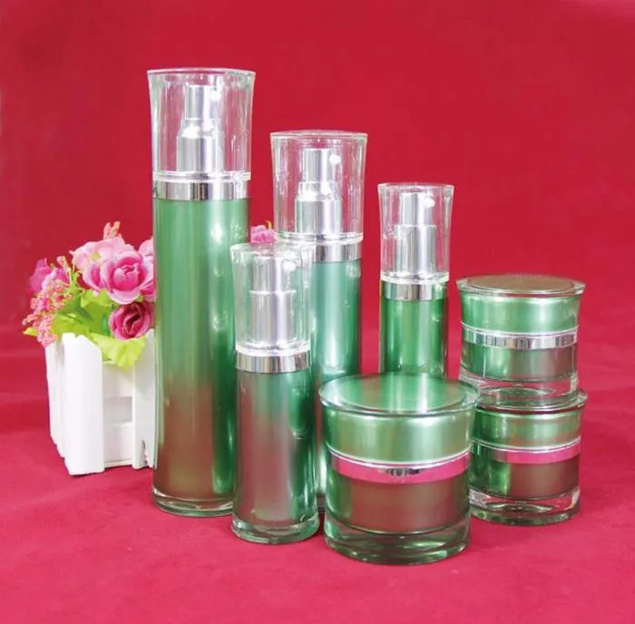 100ml Acrylic Golden Inner Lotion Bottle for Cream