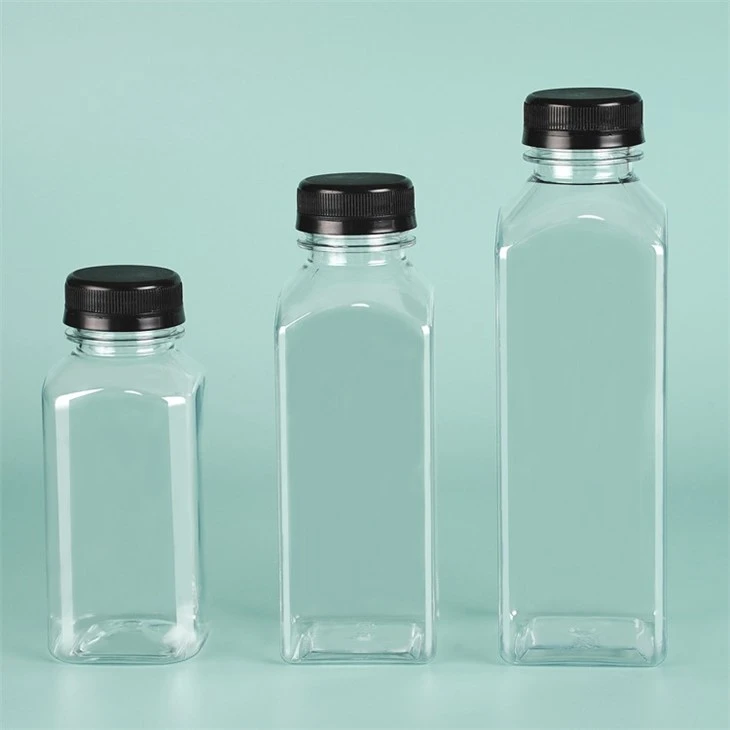 100ml 150ml 200ml 300ml PET Plastic Juice Bottle With Cap