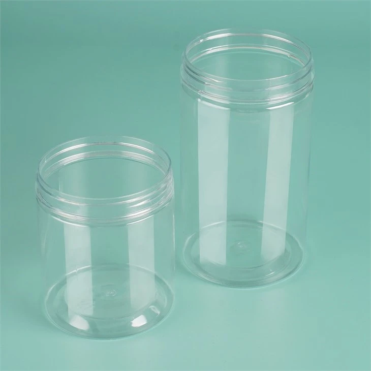 50ml 100ml 200ml Transparent Pet Plastic Storage Jar