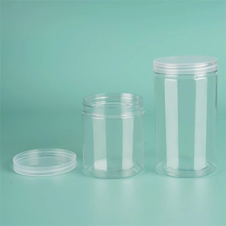 50ml 100ml 200ml Transparent Pet Plastic Storage Jar